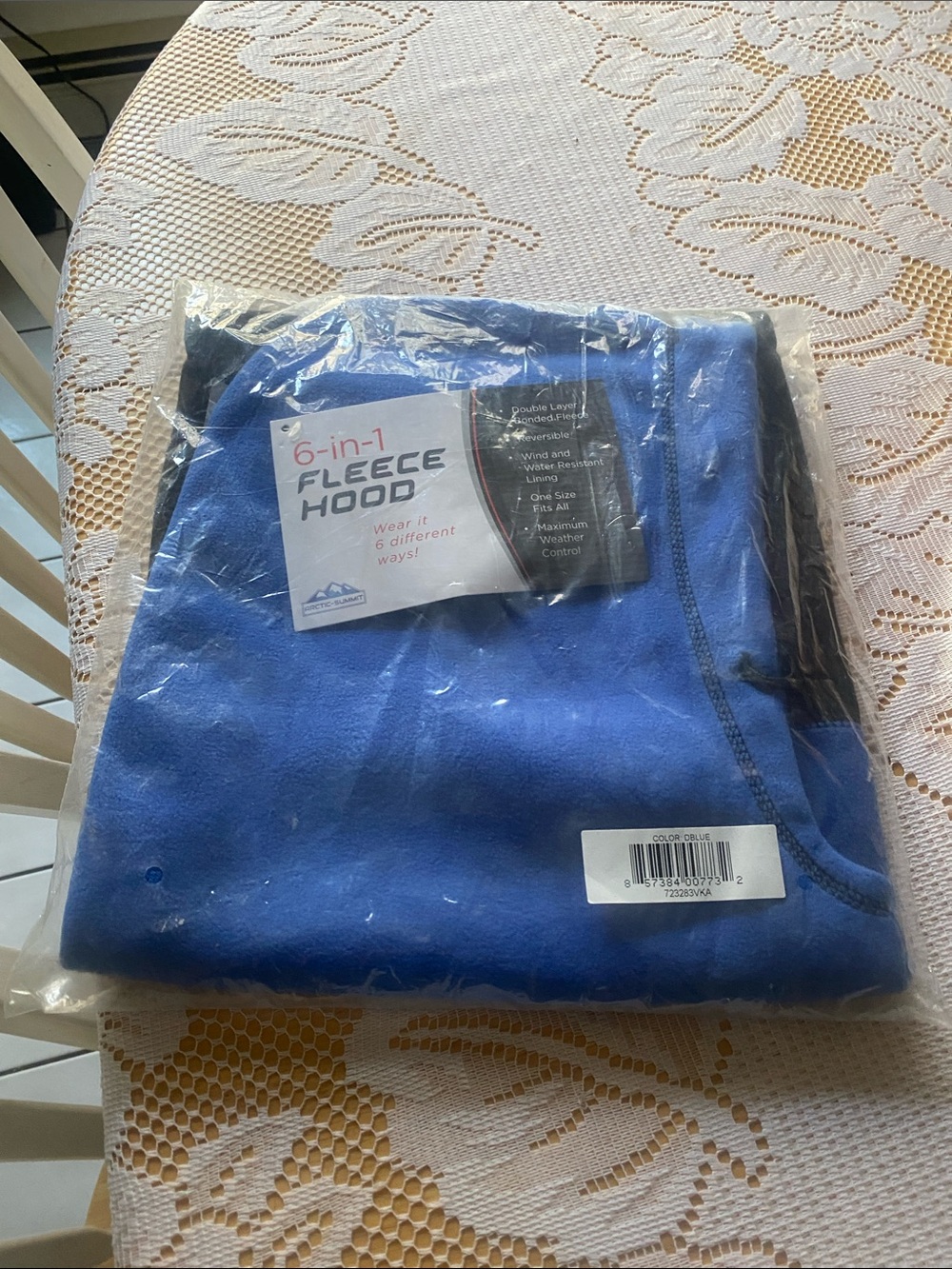 6-in-1 Fleece Hood - Royal Blue